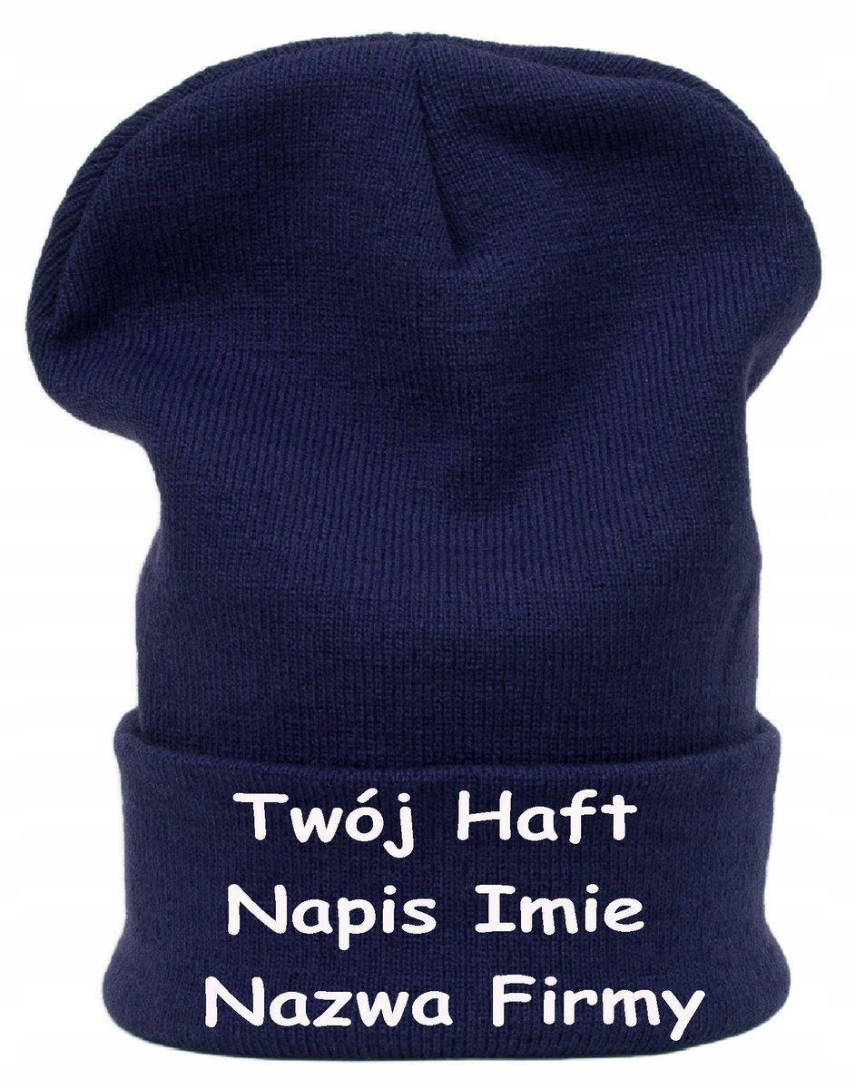 CZAPKA KRASNAL Beanie Twój HAFT Tekst Napis Nadruk