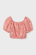 Bluzki dla dziewczynek - Mayoral bluzka dziecięca kolor różowy wzorzysta - miniaturka - grafika 1