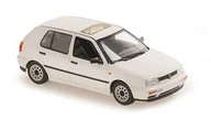 Samochody i pojazdy dla dzieci - Volkswagen Golf 1997 White 1:43 Minichamps - miniaturka - grafika 1