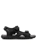 Sandały męskie - Geox Sandały U S.Strada D U8224D 050AU C9310 Czarny - miniaturka - grafika 1