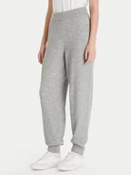 Spodnie sportowe damskie - Calvin Klein Underwear Spodnie dresowe LV00QS7569 Szary Regular Fit - miniaturka - grafika 1
