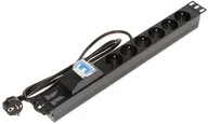 Listwy zasilające - Listwa zasilająca 6 gniazd PD-6/R-2P kabel 1,8m - miniaturka - grafika 1