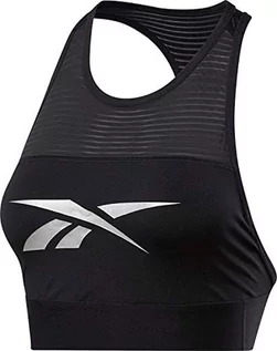 Biustonosze - Reebok Damski biustonosz sportowy Wor Bralette wielokolorowa czarny/Plamat XS FS9854 - grafika 1