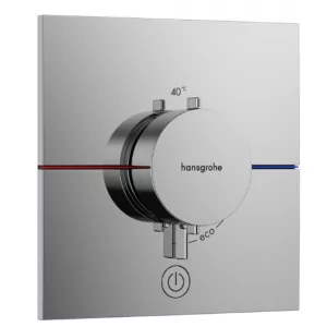 HANSGROHE 15575000 ShowerSelect Comfort E Bateria termostatyczna, podtynkowa do 1 odbiornika z dodatkowym wyjściem Chrom - Baterie podtynkowe - miniaturka - grafika 1