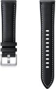 Akcesoria do zegarków - Samsung Hybrid Leather 20mm S/M srebrny ET-SHR88SSEGEU - miniaturka - grafika 1