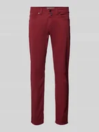 Spodnie męskie - Chinosy o kroju tapered fit z 5 kieszeniami model ‘Lyon’ - miniaturka - grafika 1