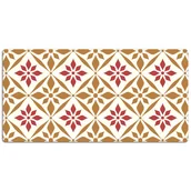 Podkładki na biurko - Duża mata na biurko Kwiecisty wzór vintage 120x60 cm - miniaturka - grafika 1