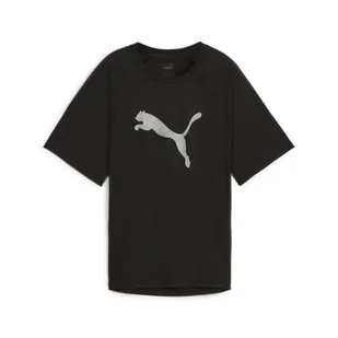 Damska koszulka z nadrukiem EVOSTRIPE PUMA Black - Koszulki sportowe damskie - miniaturka - grafika 1