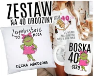 Koszulki i topy damskie - ZESTAW NA 40 URODZINY - KOSZULKA KUBEK PODUSZKA - miniaturka - grafika 1