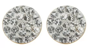 Kolczyki Studex System 75 błyszczący biały dysk oprawa złota 7523-3704 - Piercing - miniaturka - grafika 1