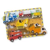 Układanki dla dzieci - Melissa & Doug puzzle drewniane Budowa - miniaturka - grafika 1