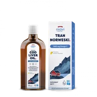 Witaminy i minerały - Osavi - Tran Norweski, 1000mg Omega 3, Cytryna, 250 ml - miniaturka - grafika 1