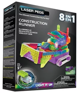 Laser Pegs  8 in 1 Construction Runner RN2170B - Klocki - miniaturka - grafika 1