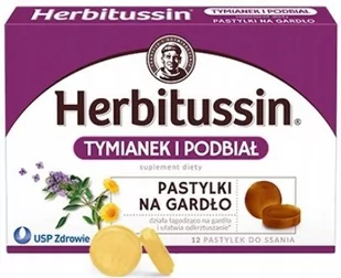 USP ZDROWIE SP. Z O.O USP ZDROWIE SP Z O.O HERBITUSSIN TYMIANEK I PODBIAŁ 12 past 3203941 - Przeziębienie i grypa - miniaturka - grafika 1