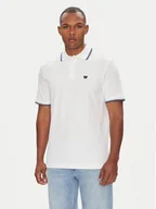 Koszulki męskie - Wrangler Polo 112365466 Biały Regular Fit - miniaturka - grafika 1