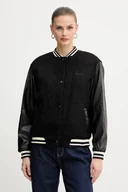 Kurtki damskie - Guess kurtka DANIELLE kolor czarny przejściowa W5BL27 W2392 - miniaturka - grafika 1