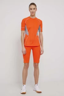Koszulki i topy damskie - Adidas by Stella McCartney t-shirt treningowy kolor pomarańczowy - by Stella McCartney - grafika 1