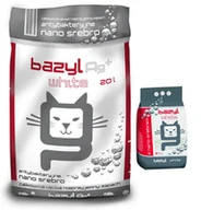 Żwirek dla kotów - Celpap sp. z o.o Celpap sp z o.o Bazyl Ag+ White 20l + Bazyl Ag+ White 5l GRATIS 44772-uniw - miniaturka - grafika 1