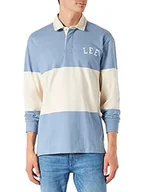 Koszulki męskie - Lee Koszulka polo w kolorze błękitno-białym - miniaturka - grafika 1