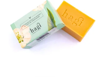 Hagi Naturalne Mydło Oliwkowe Ze Złotymi Drobinkami, 100g - Kosmetyki do kąpieli - miniaturka - grafika 1