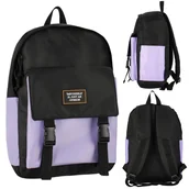 Plecaki szkolne i tornistry - Fioletowo-czarny plecak młodzieżowy, plecak szkolny dla dziewczyny 42x30x14 STARPAK - miniaturka - grafika 1