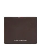 Portfele - Tommy Hilfiger Duży Portfel Męski Th Corp Mini Cc Wallet AM0AM13739 Brązowy - miniaturka - grafika 1