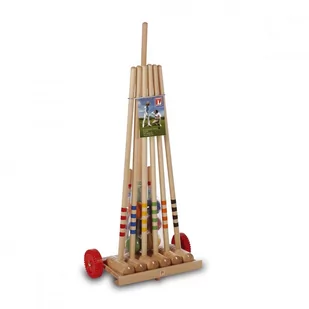 Zestaw Do Krokieta Londero Z Drewniany Wózkiem Dla 6 Osób - Gry planszowe - miniaturka - grafika 1