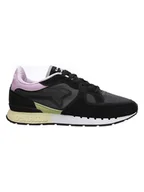 Trampki damskie - Kangaroos Skórzane sneakersy "Coil R1 Og Pop" w kolorze czarno-fioletowym - miniaturka - grafika 1