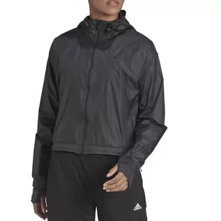 Kurtki i kamizelki sportowe damskie - Kurtka adidas Versatile For Elements Windbreaker H59070 - czarna - Adidas - grafika 1