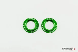 Puig anodowane aluminiowe pierścienie zestaw 20025 V zielony do suwaka osi PHB19 - Akcesoria motocyklowe - miniaturka - grafika 1