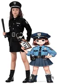 Stroje karnawałowe - Strój Kostium Przebranie POLICJANTKA + KAJDANKI dla dziewczyny dziewczynki 116 - miniaturka - grafika 1