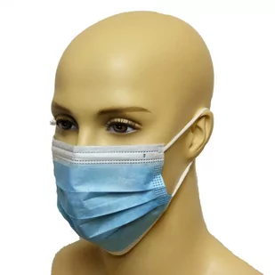 Maska medyczna PORTWEST typu IIR Niebieska - Maseczki ochronne i antywirusowe - miniaturka - grafika 1