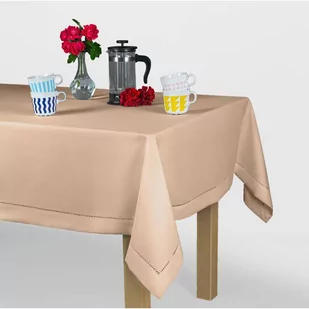 Obrus 130 x 160 Plamoodporny z Mereżką wz. 240_Beż - Obrusy i serwetki - miniaturka - grafika 2