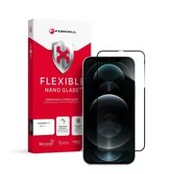Szkła hartowane na telefon - Forcell Szkło hybrydowe Flexible 5d Full Glue Do Iphone Xs Max/11 Pro Max Czarny - miniaturka - grafika 1