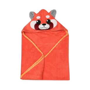 Zoocchini, Ręcznik dla niemowlaka z kapturem, Panda Ruda - Okrycia kąpielowe dla dzieci - miniaturka - grafika 1