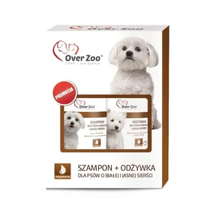 Over Zoo Over Zoo Dwupak Szampon + Odżywka dla białej sierści MS_12880 - Szampony i odżywki dla psów - miniaturka - grafika 1