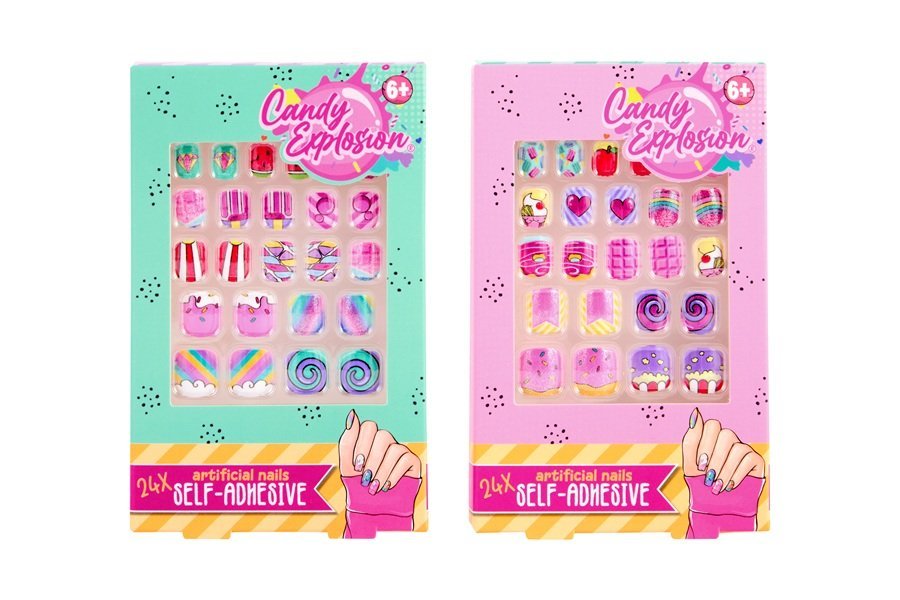Create It! Candy kolorowe tipsy - 2 rodzaje