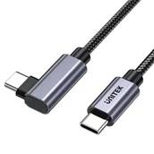 Kable USB - Unitek Kabel USB-C kątowy 90° PD100W 5m - miniaturka - grafika 1