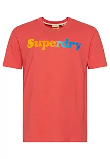 Superdry Koszulka męska z nadrukiem, Cayenne, M - Koszulki męskie - miniaturka - grafika 1