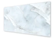 Dekoracje domu - Panel kuchenny HOMEPRINT Polerowany biały marmur 125x50 cm - miniaturka - grafika 1