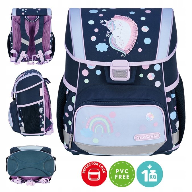 Tornister plecak szkolny Loop 6-9lat z jednorożcem Unicorn Dreams Herlitz