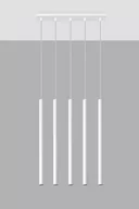 Lampy sufitowe - Sollux Lighting Lampa wisząca PASTELO 5 biała - miniaturka - grafika 1