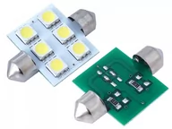 Żarówki samochodowe - Żarówka samochodowa LED VISION C5W C10W SV8.5 36mm 12V 6x 5050 SMD LED, biała, 2 szt. - miniaturka - grafika 1