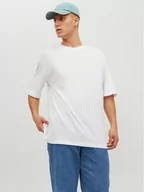 Koszulki męskie - Jack&Jones T-Shirt 12185628 Biały Loose Fit - miniaturka - grafika 1