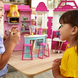 Mattel Zestaw Barbie Restauracja Grill + Akcesoria - Domki dla lalek - miniaturka - grafika 1