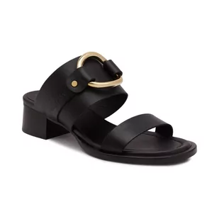 See By Chloe Skórzane klapki HANA - Klapki i japonki damskie - miniaturka - grafika 1