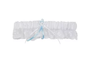 Club Green Club zielona biała koronka podwiązka z diamentem (pudełko wystawowe), tkanina, 24,2 x 13,2 x 4,4 cm H018WH - Akcesoria do bielizny - miniaturka - grafika 1