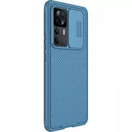 Etui i futerały do telefonów - Nillkin Etui z ochroną aparatu CamShield Pro do Xiaomi 12T niebieskie - miniaturka - grafika 1