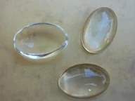 Półfabrykaty do biżuterii - [02630b] Kaboszon szklany owalny 40*30 gat.II 2szt - miniaturka - grafika 1