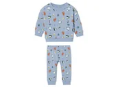 Komplety dla niemowląt - lupilu® Dres niemowlęcy z bawełną organiczną, 2-częściowy (86/92, Niebieski) - miniaturka - grafika 1